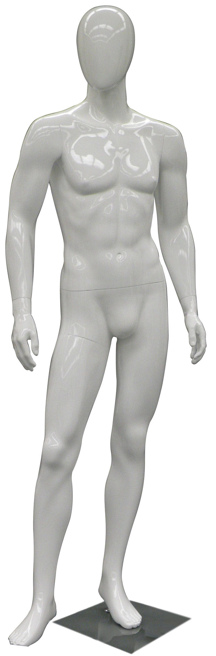 Lyle 3: Egghead Male Mannequin in Glossy White