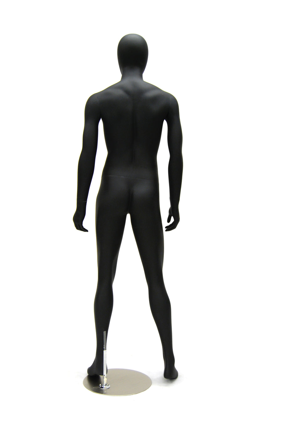 Aidan: Egghead Male Mannequin in Matte Black – Mannequin Madness