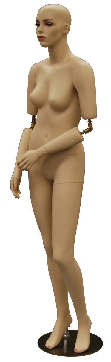 Realistic Female Mannequin with Flexible Arms