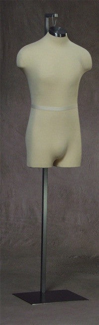 Size 38 - Cloth Hanging Male Torso Form on Stand