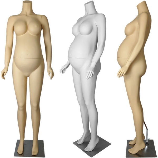 Full Size Headless Pregnant Female Mannequin