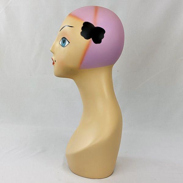 Vintage-style Pink Hair Female Head: Jolie
