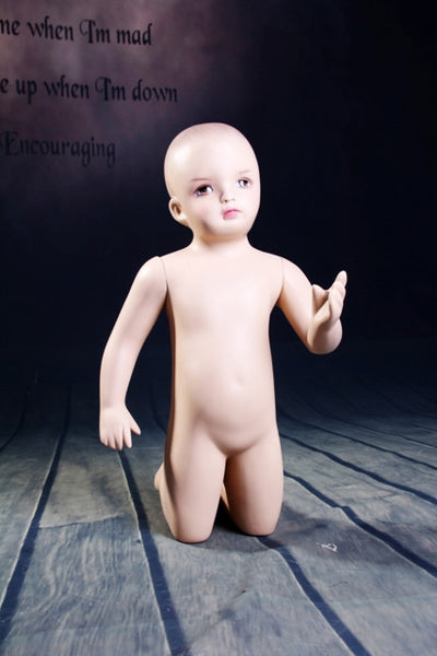 Cookie: Infant Mannequin in a Kneeling Pose