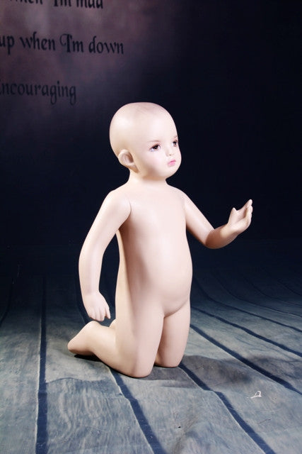 Cookie: Infant Mannequin in a Kneeling Pose