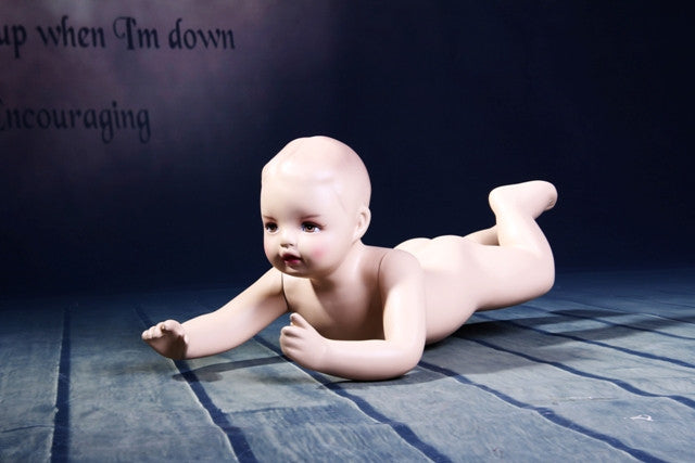 Sweetie: Infant Mannequin in a Crawling Pose