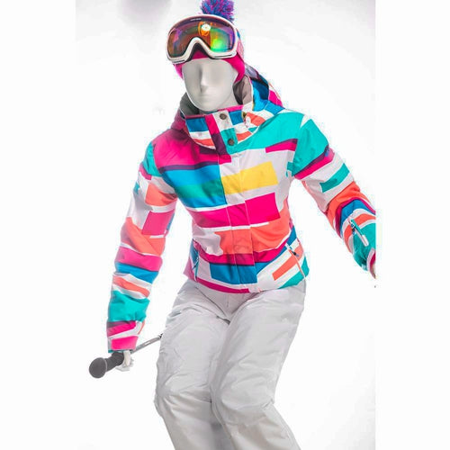 Skiing Egghead Female Mannequin: Glossy White
