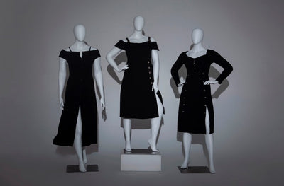 Lizzy 1, Plus-Size Female Egghead Mannequin in Matte White