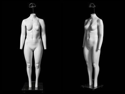 Plus Size Female "Ghost" Mannequin Deluxe Version With Rotating Base