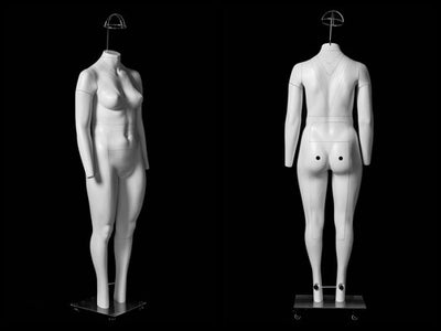Plus Size Female "Ghost" Mannequin Deluxe Version With Rotating Base