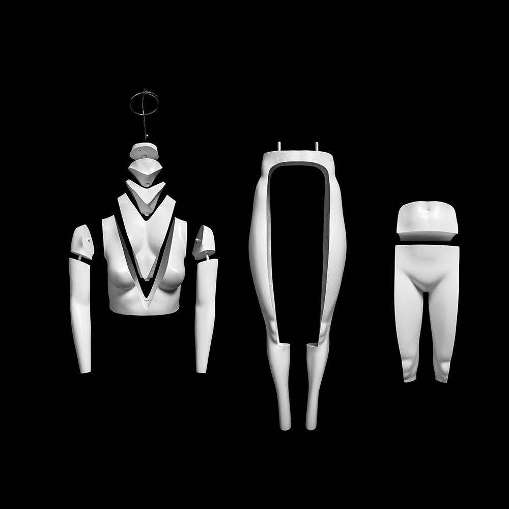 Plus Size Female "Ghost" Mannequin Deluxe Version With Rotating Base