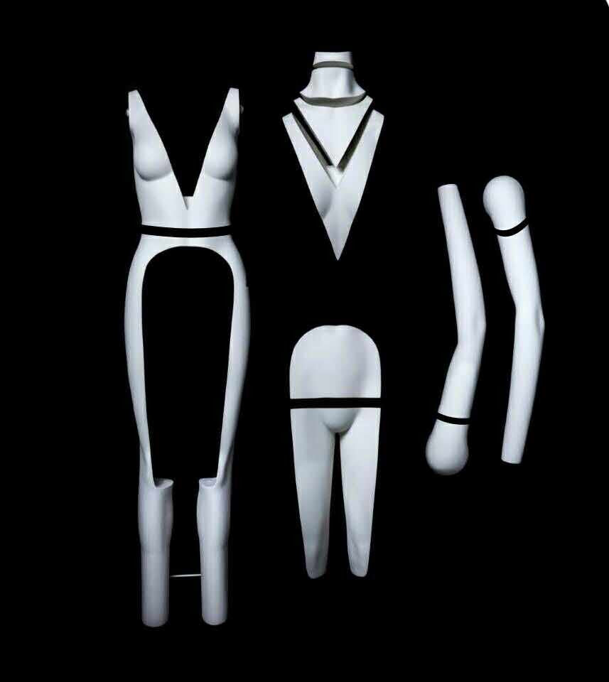 Female Ghost Mannequin: Deluxe Version With Non-Rotating Base