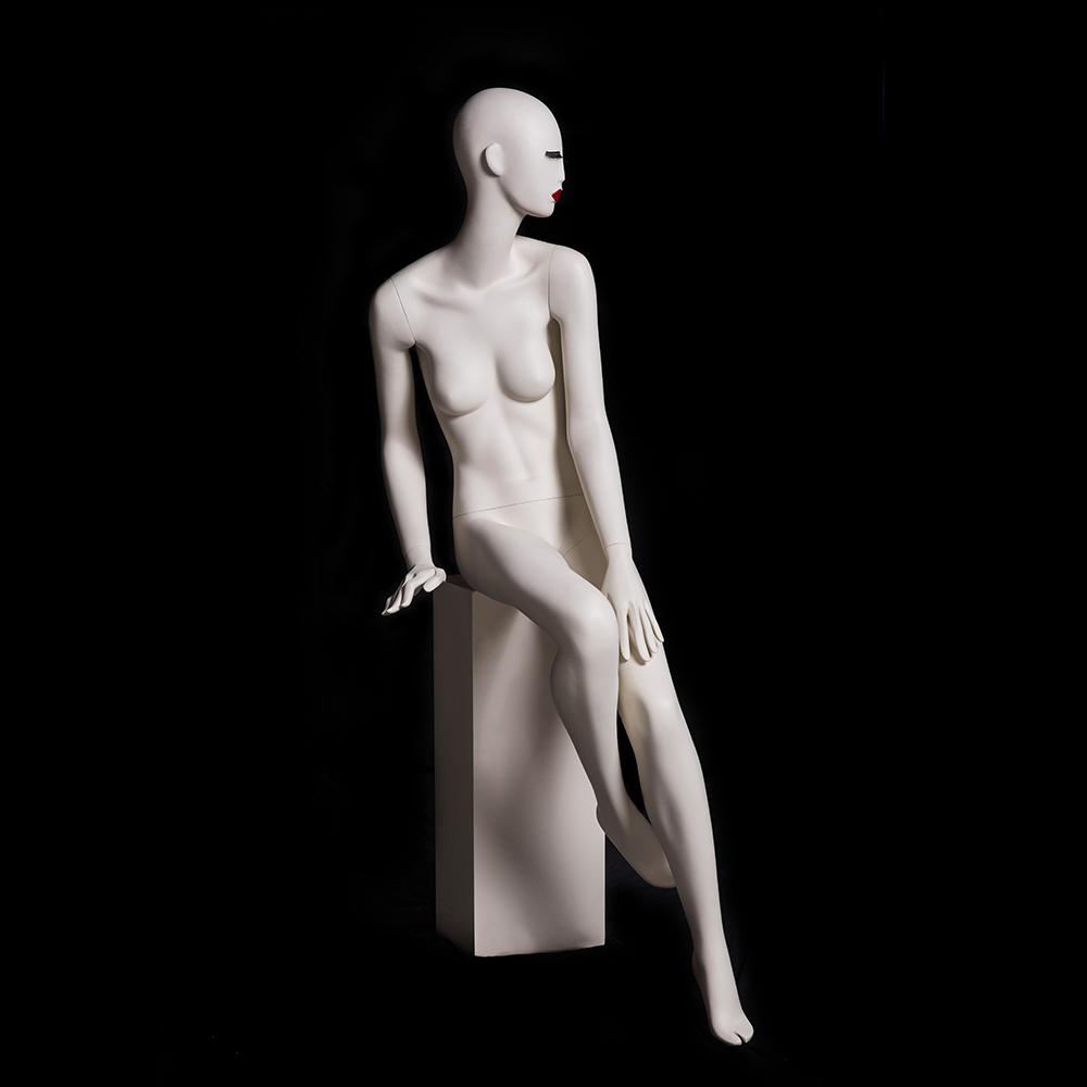 Julia 3: Female Abstract Mannequin in Matte Cream