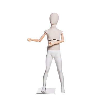 Dion: Male Child Mannequin with Articulated Arms