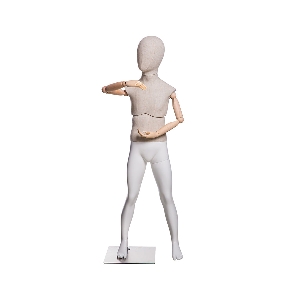 Dion: Male Child Mannequin with Articulated Arms