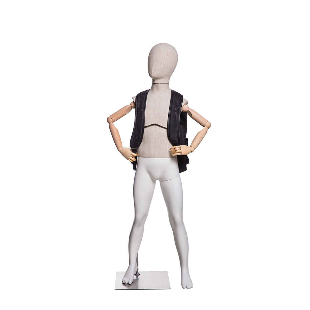 Dion: Male Child Mannequin with Articulated Arms