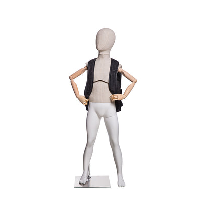 Dion: Male Child Mannequin with Articulated Arms