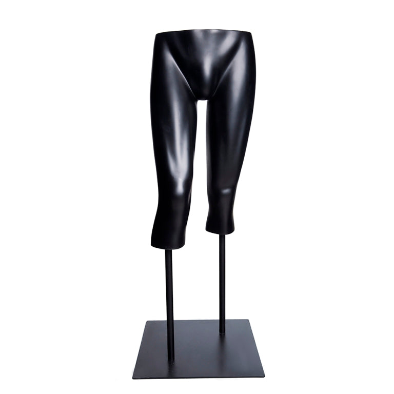 Male Capri Pant Leg Form: Matte Black