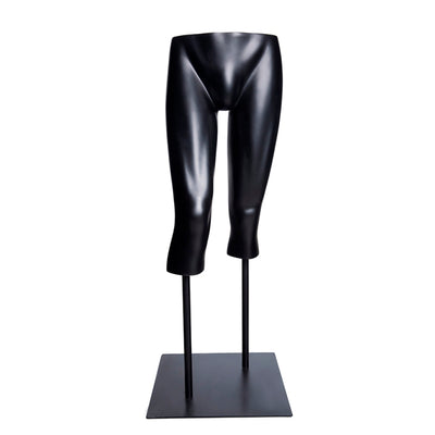 Male Capri Pant Leg Form: Matte Black