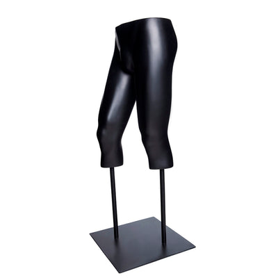 Male Capri Pant Leg Form: Matte Black