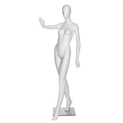 Bebe 4: Female Egghead Mannequin Matte White