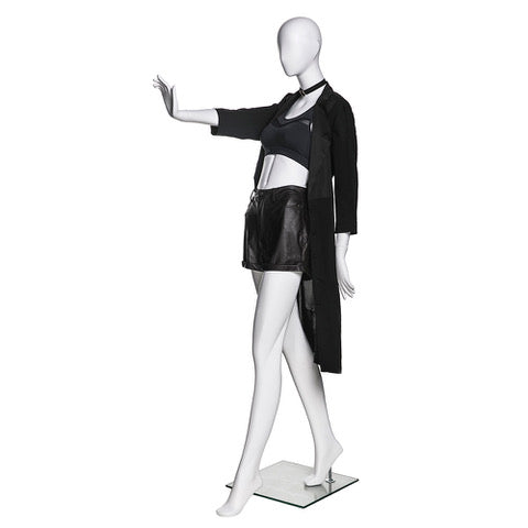 Bebe 4: Female Egghead Mannequin Matte White