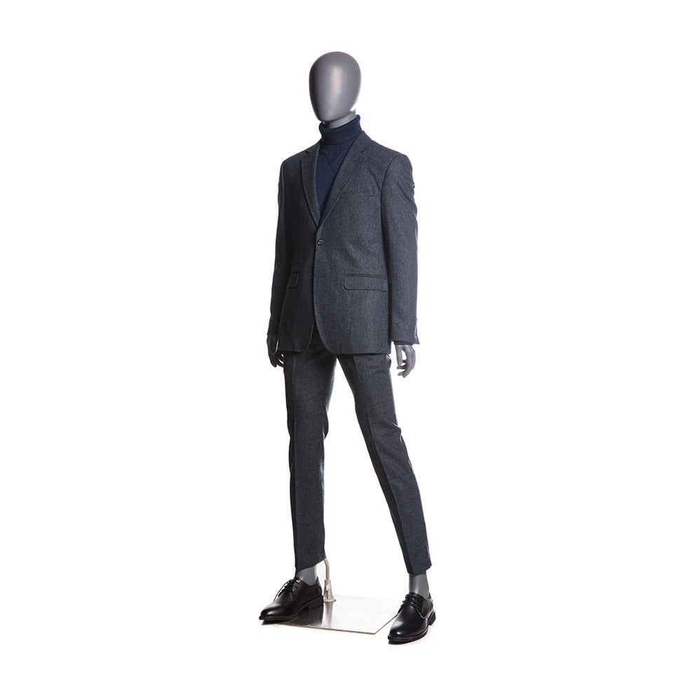 Egghead Male Full Body Mannequin 2: Matte Grey