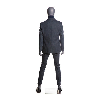 Egghead Male Full Body Mannequin 2: Matte Grey