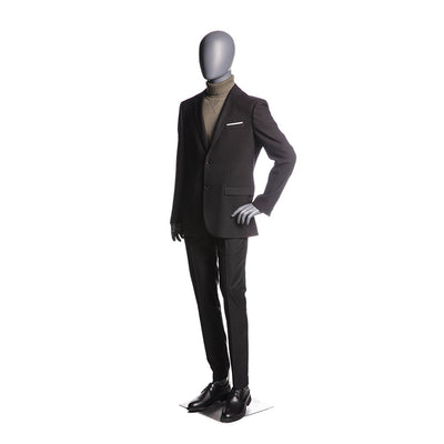 Egghead Male Full Body Mannequin 3: Matte Grey