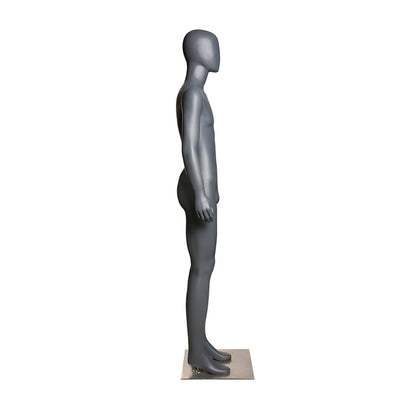 Egghead Male Full Body Mannequin 5: Matte Grey