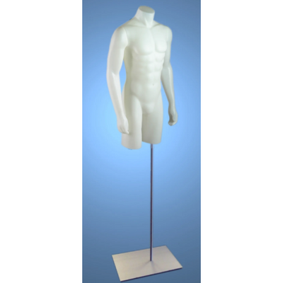Male Mannequin 3/4 Torso with Magnetic Arms