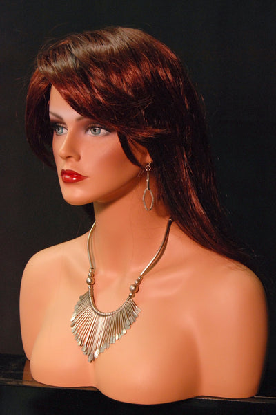 Megan: Female Mannequin Head with Partial Chest