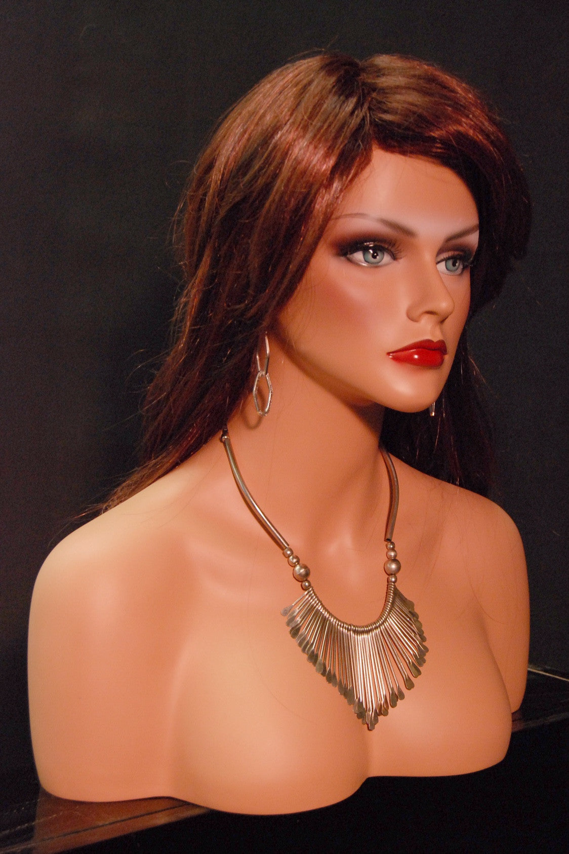 Megan: Female Mannequin Head with Partial Chest