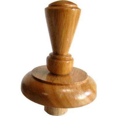 Neck Cap For a Dress Form:  Natural Wood with Finial