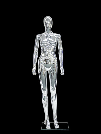 Egghead Female Mannequin 3: Chrome