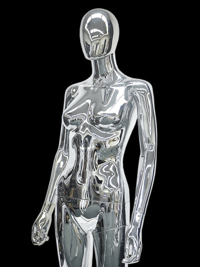 Egghead Female Mannequin 3: Chrome