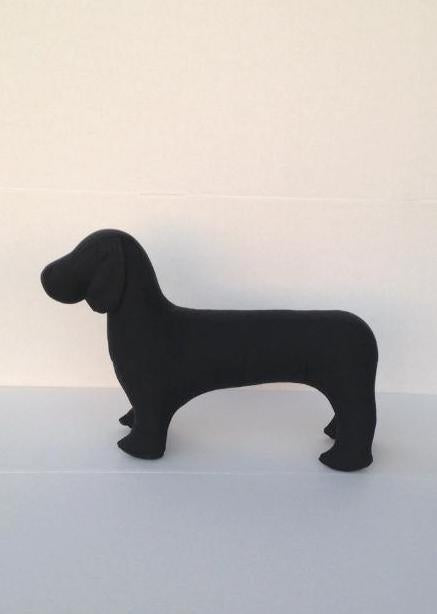 Dachshund Dog Mannequin: Black or White White
