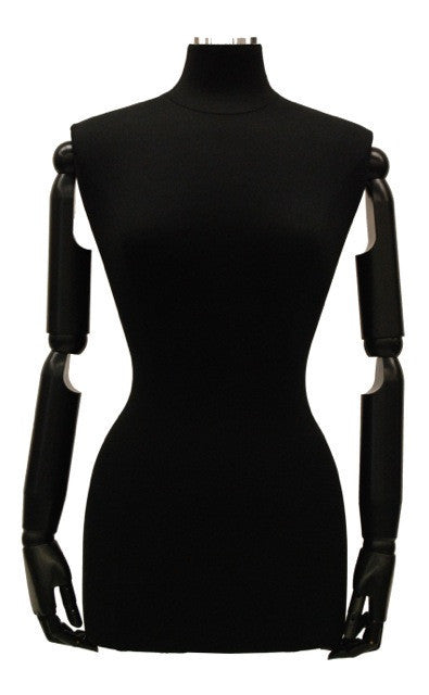 Articulated Female Dress Form -- Black