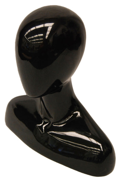 Female Egghead Head Display: Black