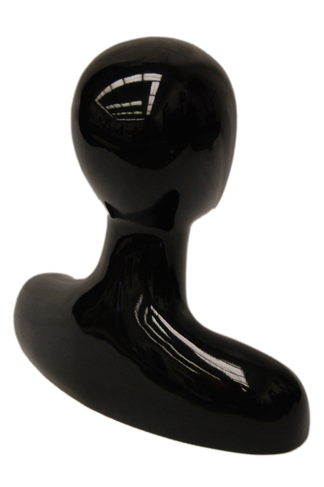 Female Egghead Head Display: Black – Mannequin Madness