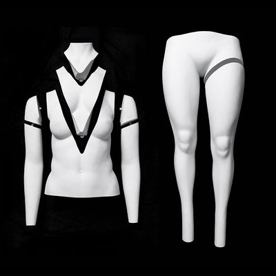 Plus Size Female "Ghost" Mannequin: V-Neck