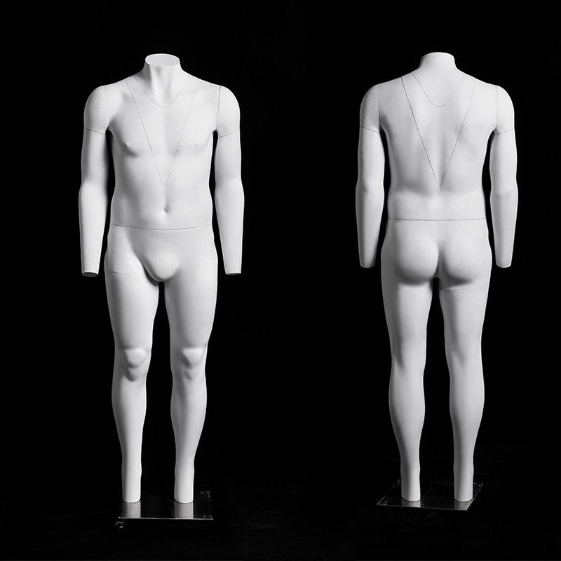 Big & Tall Male "Ghost" Mannequin with V-Neck