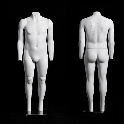 Big & Tall Male "Ghost" Mannequin with V-Neck