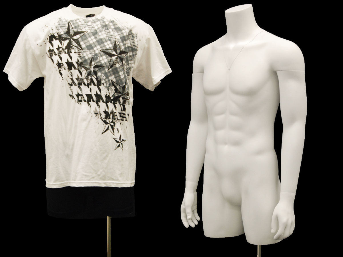 Ghost Male 3/4 Mannequin Torso - Budget Version