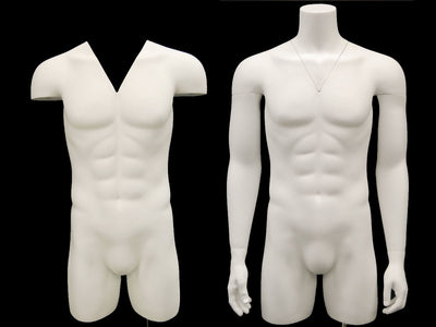 Ghost Male 3/4 Mannequin Torso - Budget Version