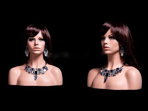 Mariah: Female Mannequin Head with Partial Chest