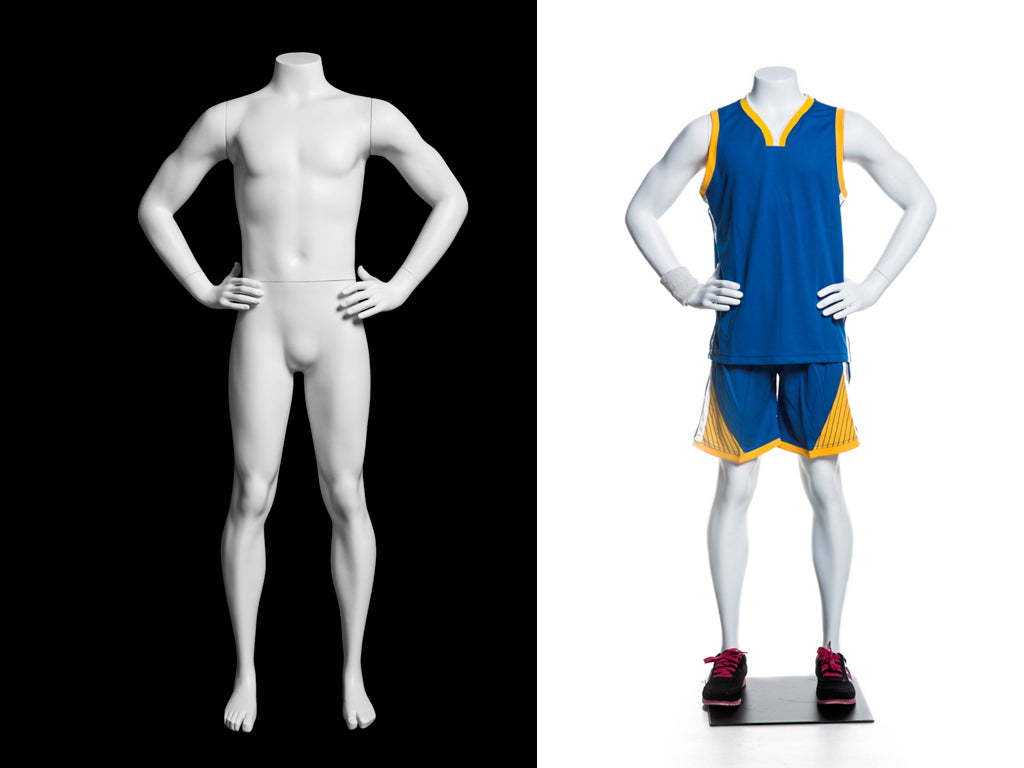 Headless Sports Youth Mannequin with Hands on Hip