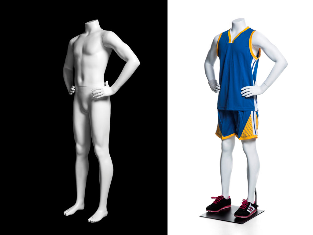 Headless Sports Youth Mannequin with Hands on Hip