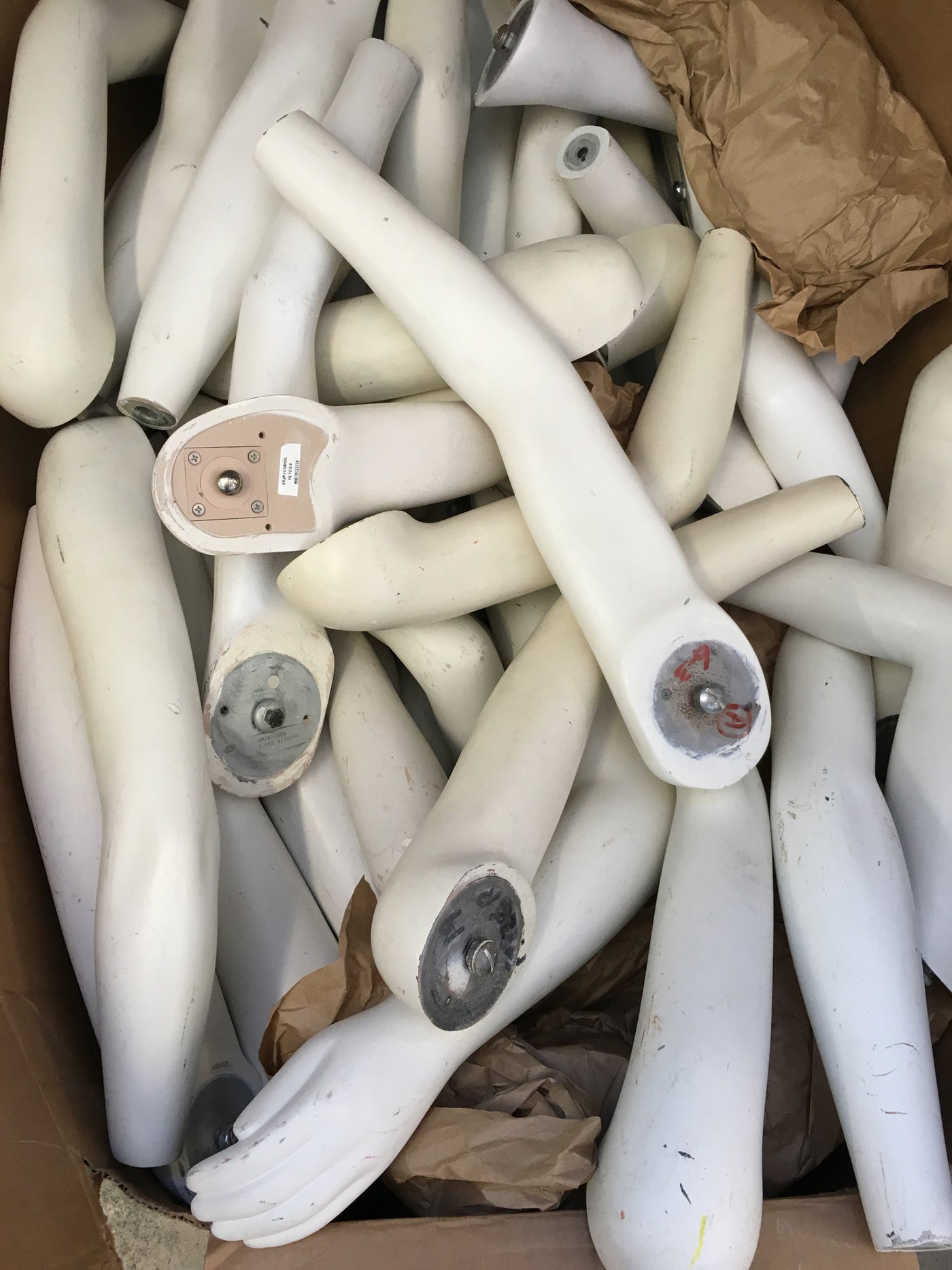 Used Mannequin Arms with Missing Hands: Set of 4