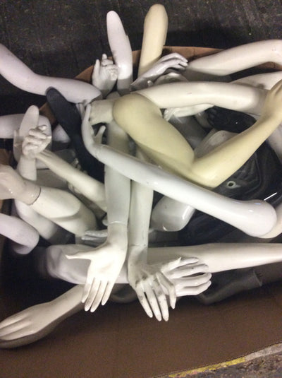 Used Set of 4 Mannequin Arms with Hands