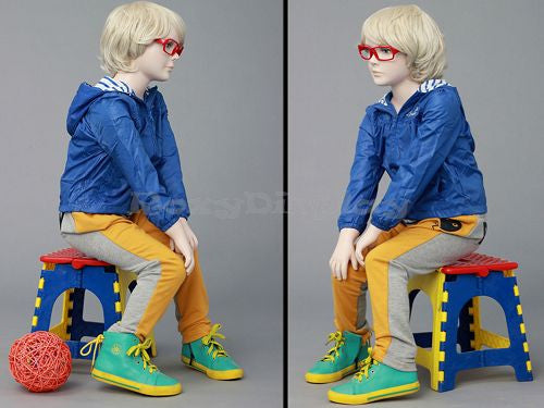 Kai: Male Youth Mannequin in Seated Pose